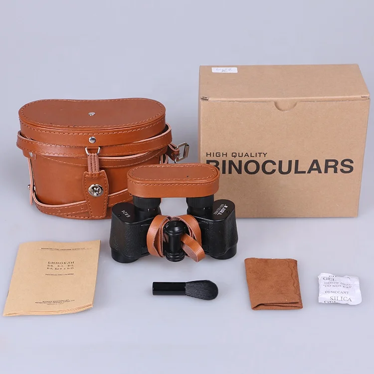 Long range binoculars 6X24 All metal telescope High definition high quality nitrogen waterproof binoculars with leather case