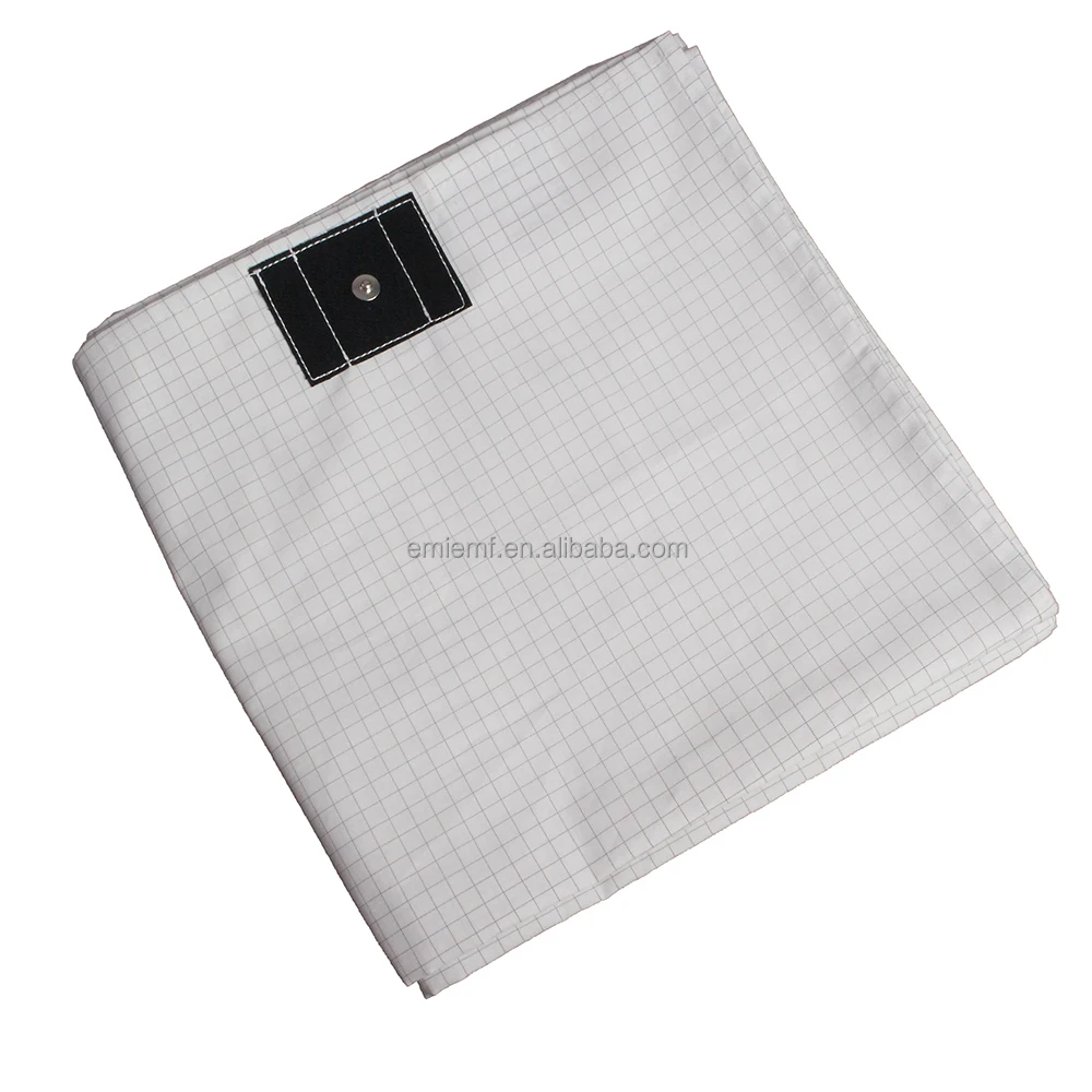 ESD GROUNDING Grounding Fitted Sheet Oem 10% Silver with Grounding Cord (1600544987246)