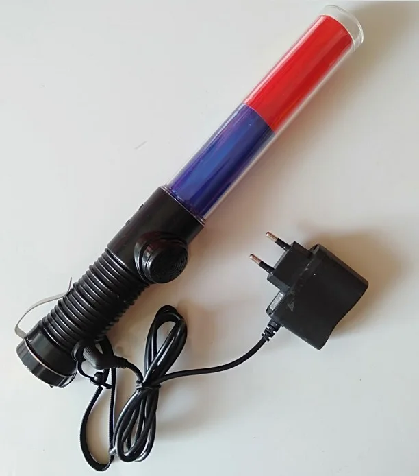 length 30cm multicolor road safety traffic control baston signal light baton