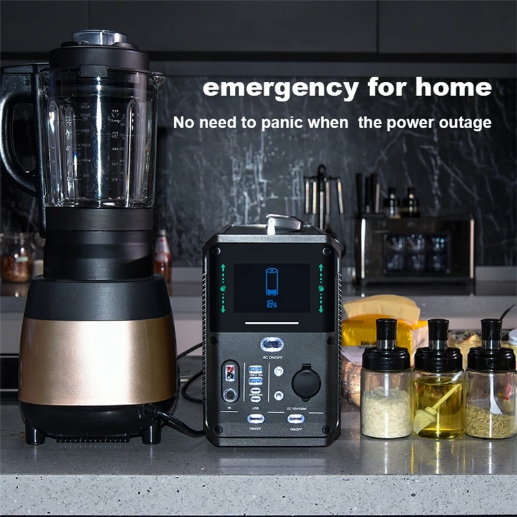 Solar Powered Generator 1500W LiFePO4 Home Solar Energy System Battery Portable Power Station For Europe