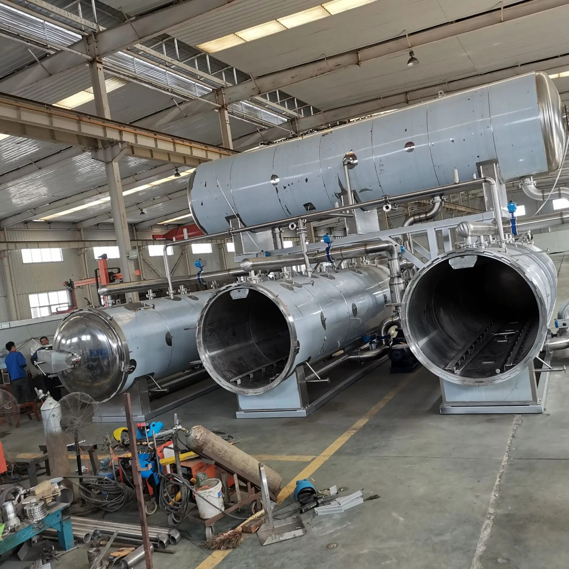 Food Grade Stainless Steel Sardines Steam Retort Oem Retort Pouch Sterilizer Canned Tuna Autoclave Retort