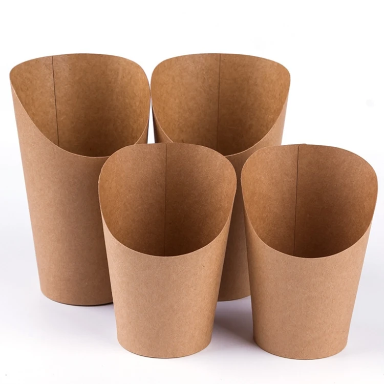 
Disposable Bread Paper Cup Fries Snack Fried Chicken Packaging Food Wrapping Grease Proof Egg Kraft Paper 