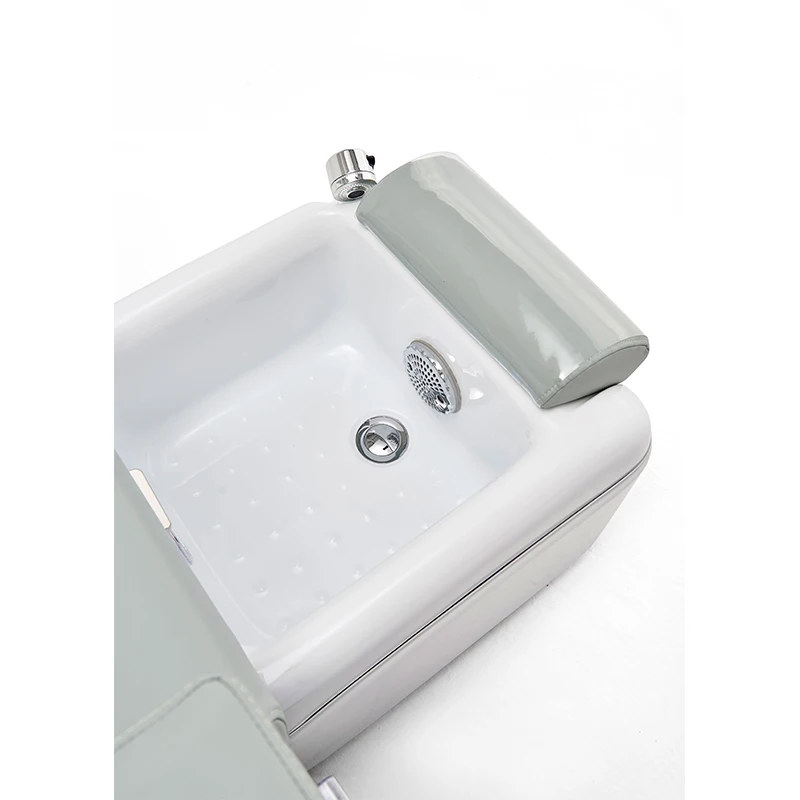 Hot sale massage back with pull out spray faucet and chaise de pedicure with sink bowl and nail chair