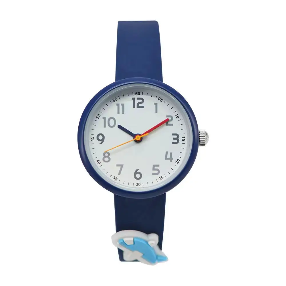 Pattern Children Watches and Kid Watch Movt Silicon Strap with Cute Montre Enfant Painting Colorful Japan Glass Silicone Fashion