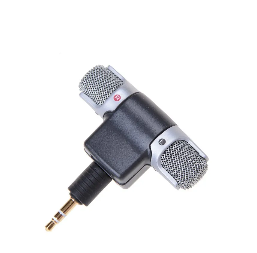 Mini Portable 3.5mm 3 poles 4 poles aux Mini Microphone for MIC-DS70P Condensers Stereo Microphone For MD computer  /phone