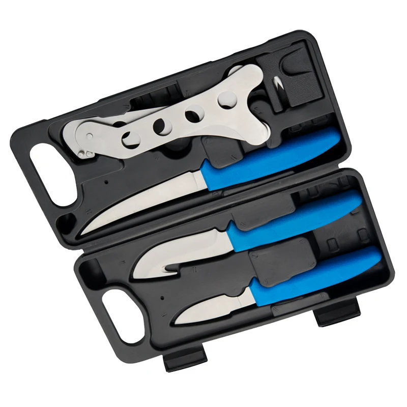 OEM Factory Cheaper Camping Hunting tool set Tools Kit Survival Knife Set with Carry Case