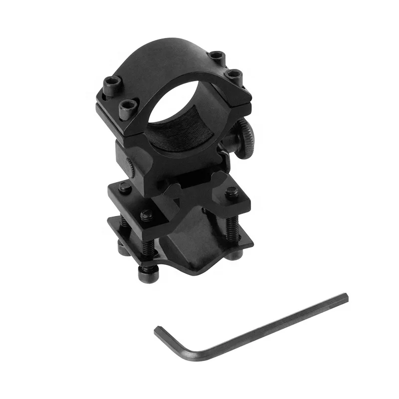 MZJ Optics combined low flashlight laser sight gun mount barrel adapter clamp clip picatinny rail 25.4mm scope mount