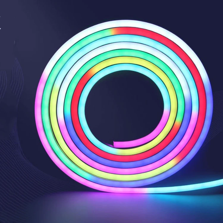 Прямая продажа с фабрики, дешевая трубка 6*12 мм 120 светодиодов 10 мм, холодный белый 5050RGB с разъемом, неоновая Светодиодная гибкая лента