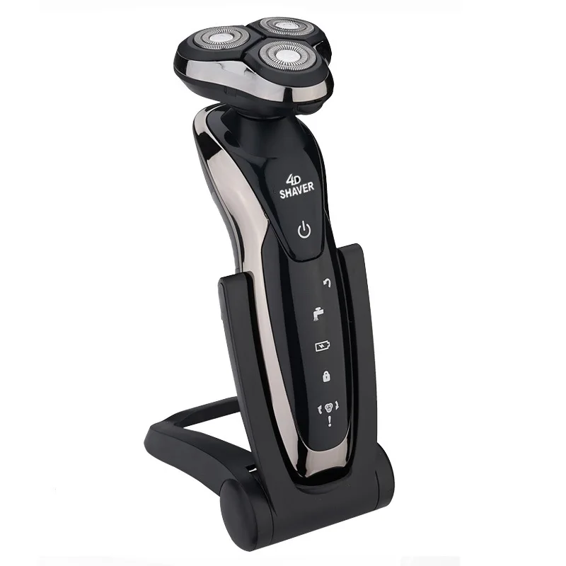 MENGLI RQ9001 4D многофункциональная электрическая бритва Мужская USB перезаряжаемая Бритва для бороды с тройным лезвием Водонепроницаемая IPX7 бритья лица