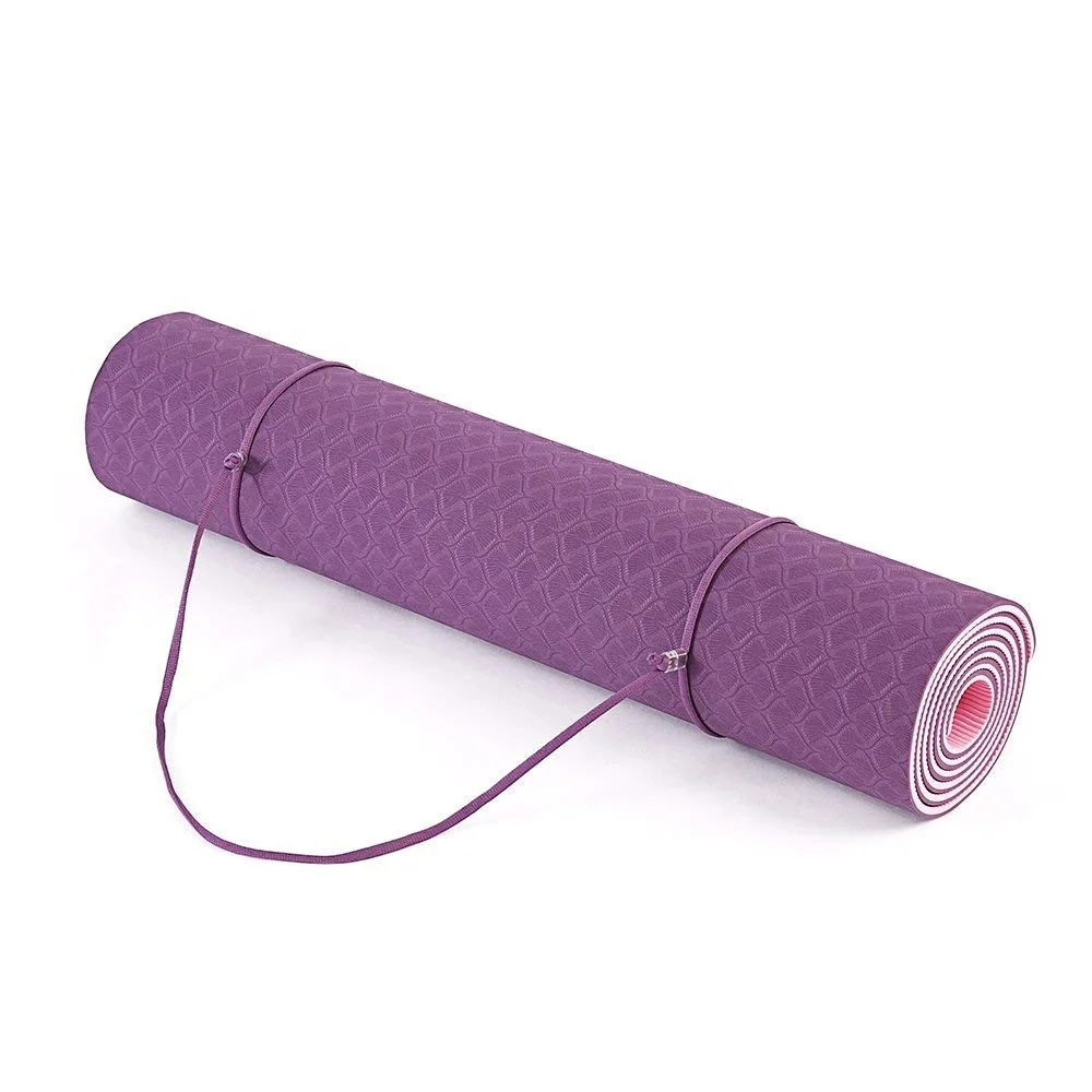 Eco friendly non-slip custom yoga mat natural rubber custom printed pilates matsAnti slip TPE yoga mat with print