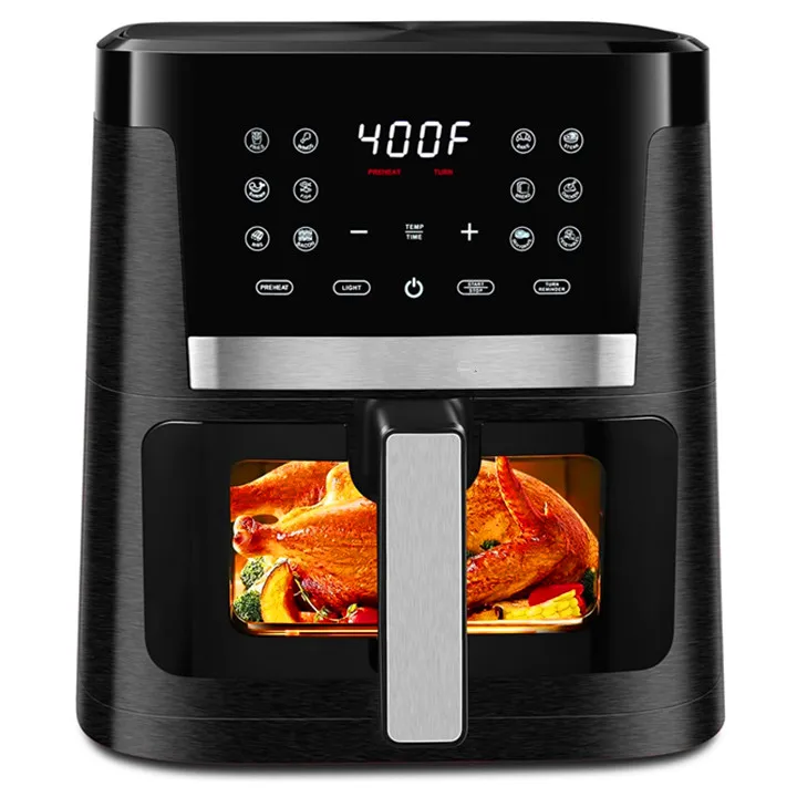 1800W 8.0 liter smart digital Oil Free  Energy and Time Saver air fryer