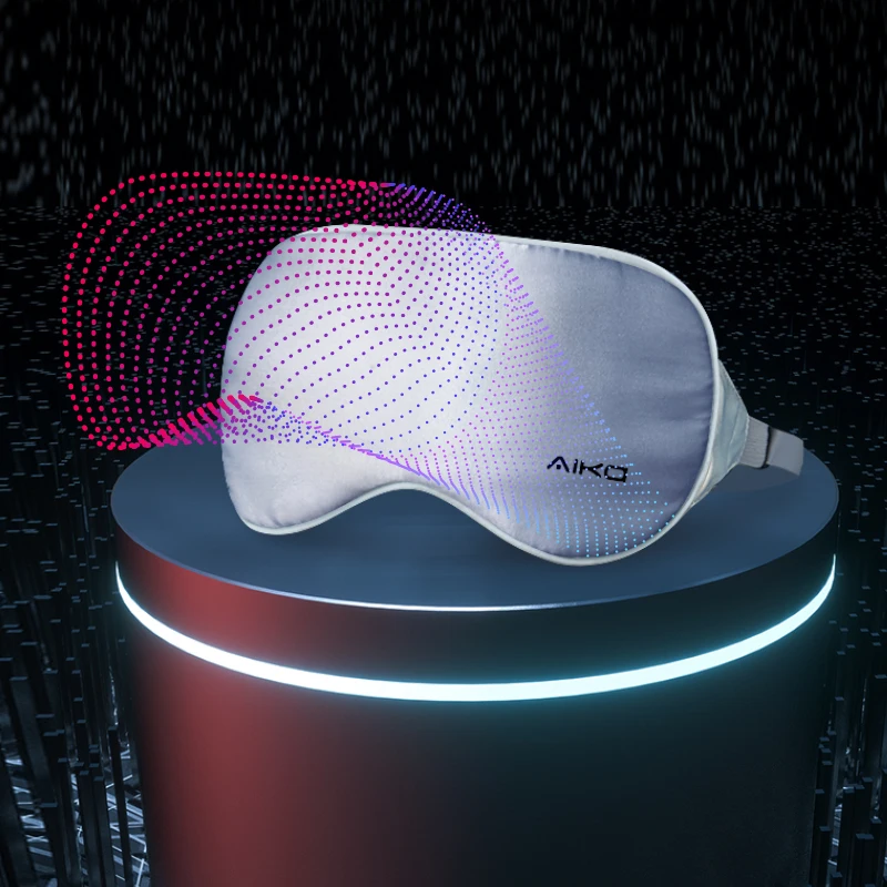 High quality silk reusable heated sleep eye mask hot graphene hot eye mask