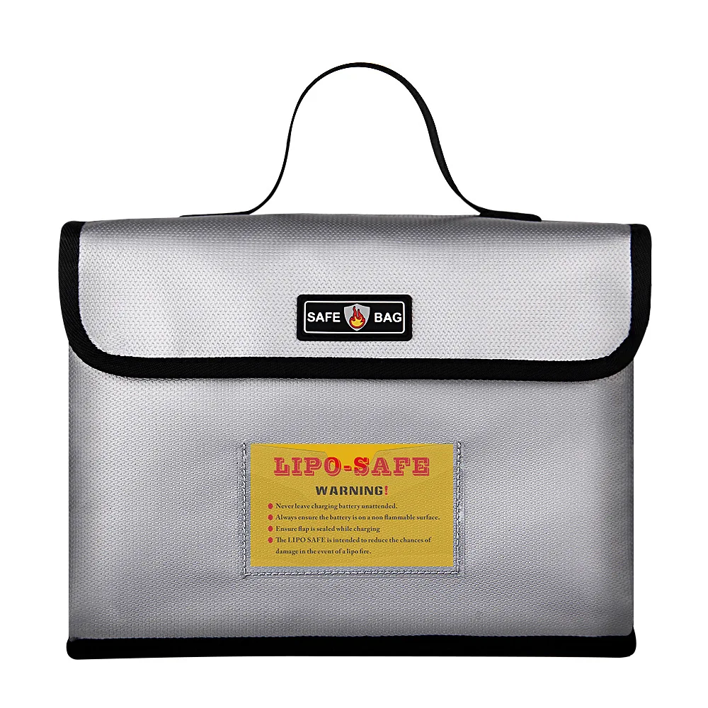 Lipo Fireproof Bag Lithium Battery Explosion-proof Bag High-temperature Resistant Aircraft Model Battery Bag Large Handbag