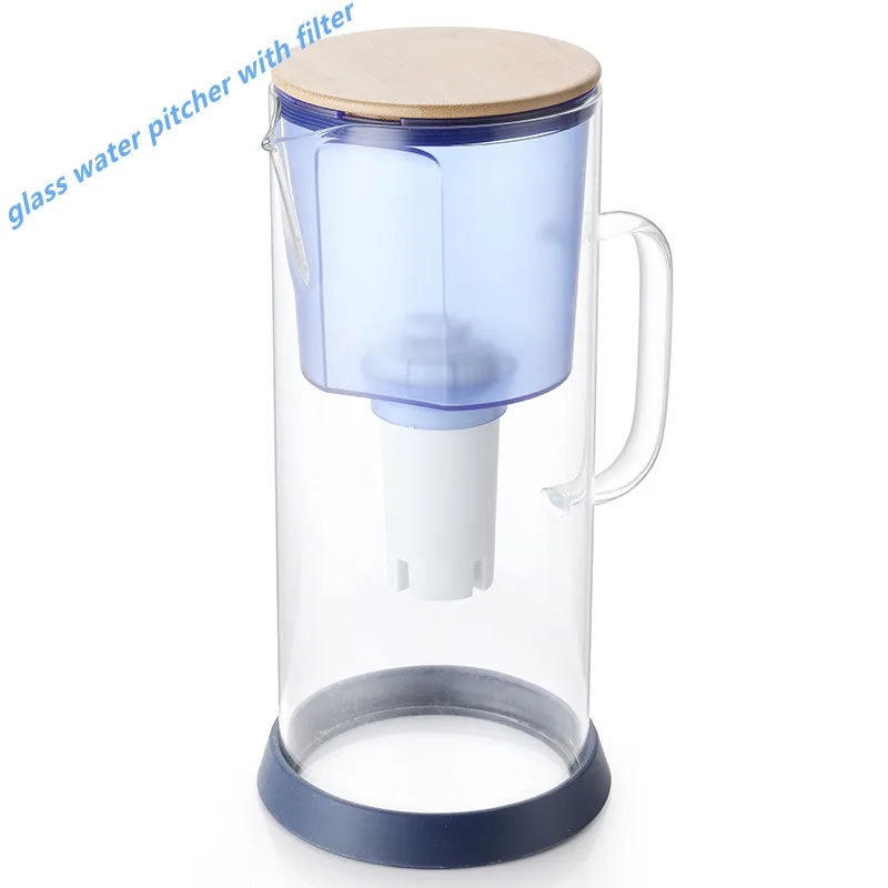 
 Долговечный стеклянный графин объемом 3,5 л, очиститель питьевой воды, Щелочной фильтр для воды, Кувшин с ручкой  