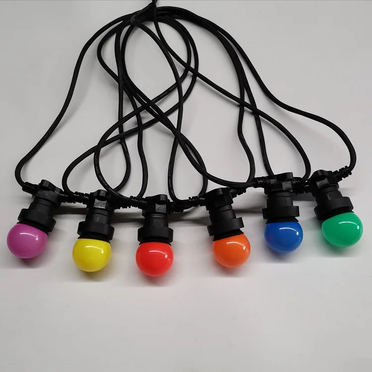 Outdoor Connectable Festoon Lighting Waterproof 50m 100m Commercial Festoon Belt Lights E27