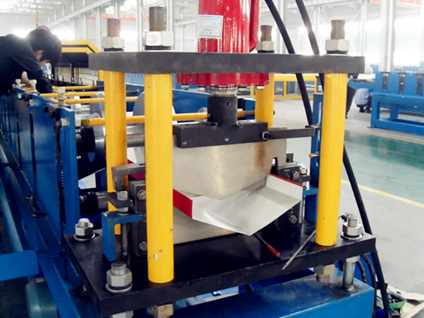 color coated corrugated metal roofing sheet ridge cap roll forming machine