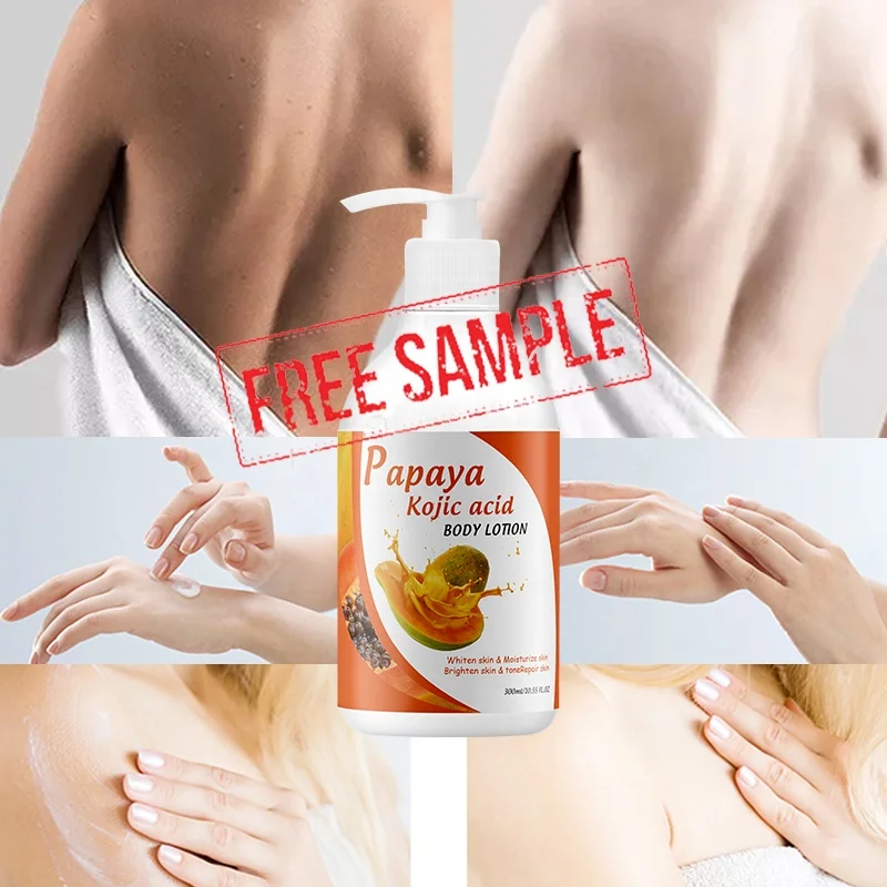 Lighting Vitamin E Kojic Acid Papaya Body Whitening Lotion Moisturizing Papaya Lotion For Black Skin
