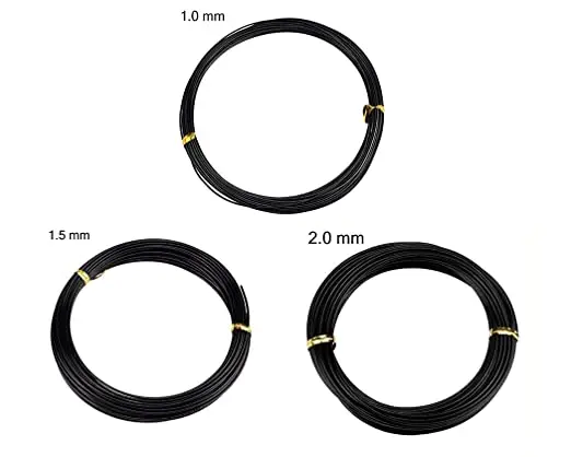 bonsai wire aluminium soft aluminum wire 1mm 1.5mm  2mm aluminium craft making wire