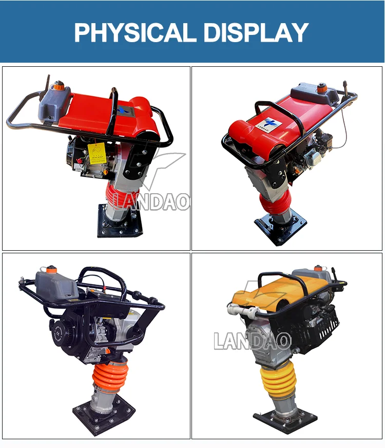 Construction Road Portable Tamper Vibratory Electric Compactor Tamping Rammer