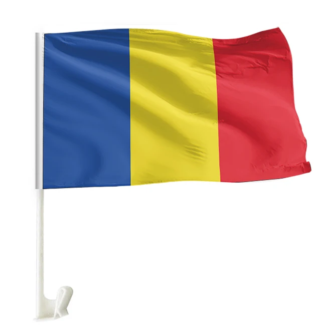 Hot Selling Products Low Price Custom All Countries Car Window Flag Custom 30*45cm Romania Austria Montenegro Car Flag