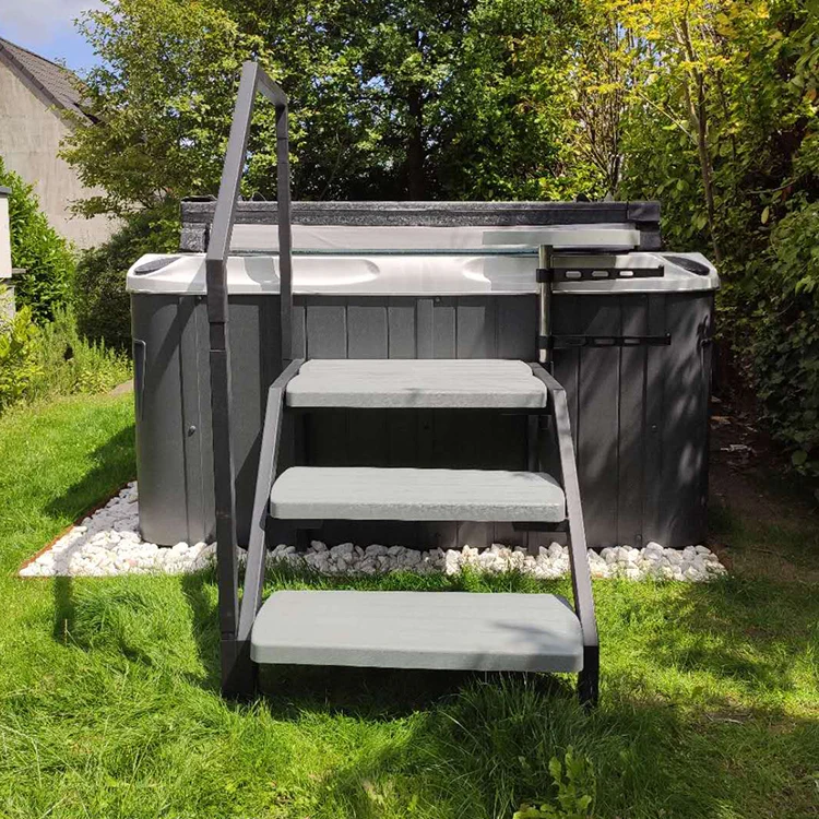 Taisheng New arrival hot tub parts outdoor PP Metal spa step swimming pool 3 or 4 tier hot tub step