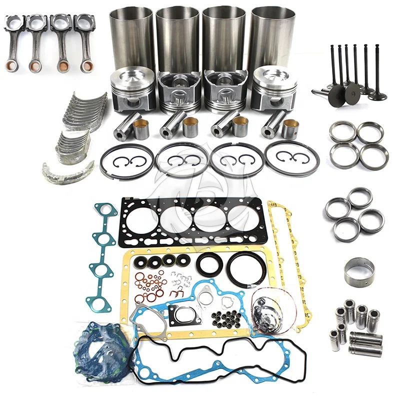V3300 Engine Piston 1c050-21112 1c05021112 Rebuild Overhaul Kit for Kubota Farm Tractors