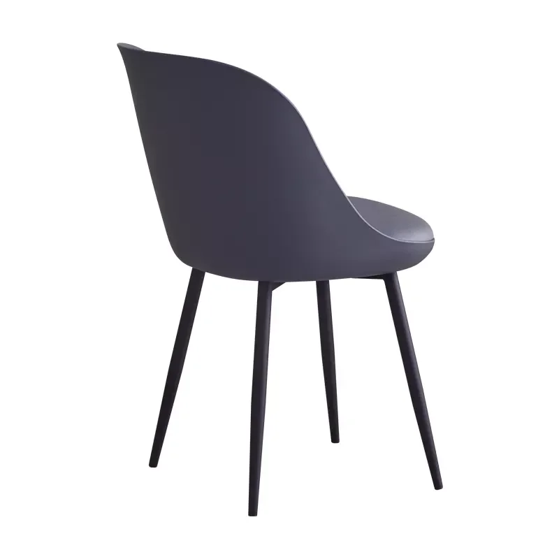 nordic design Popular Modern Design Woven Chair Leather With Black Metal Leg Used For Dining Room Chair Restaurant dining set