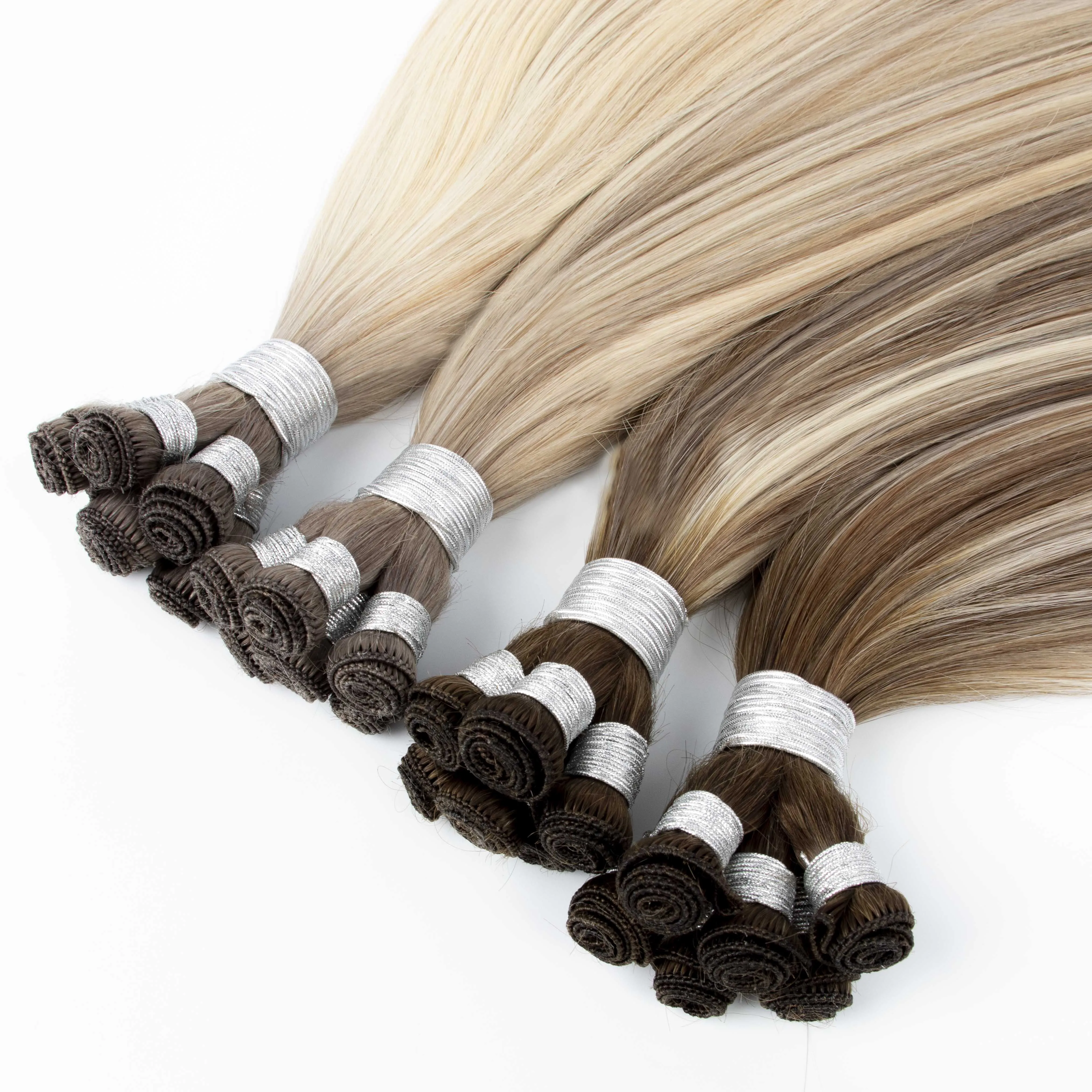 Hair Vendors Wholesale Price Cuticle Aligned Virgin handtied weft Hair Extension Qingdao Honor Hair 8-30 Inch That Accept Paypal