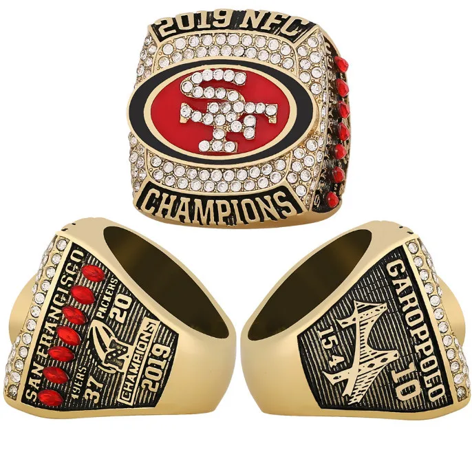 2019 San Francisco 49ers championship ring Europe and America popular memorial nostalgic classic ring