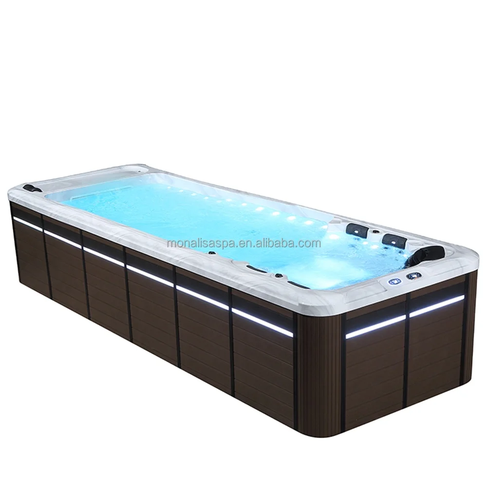 Открытый бесконечный бассейн плавать спа контейнер плавательные бассейны открытый