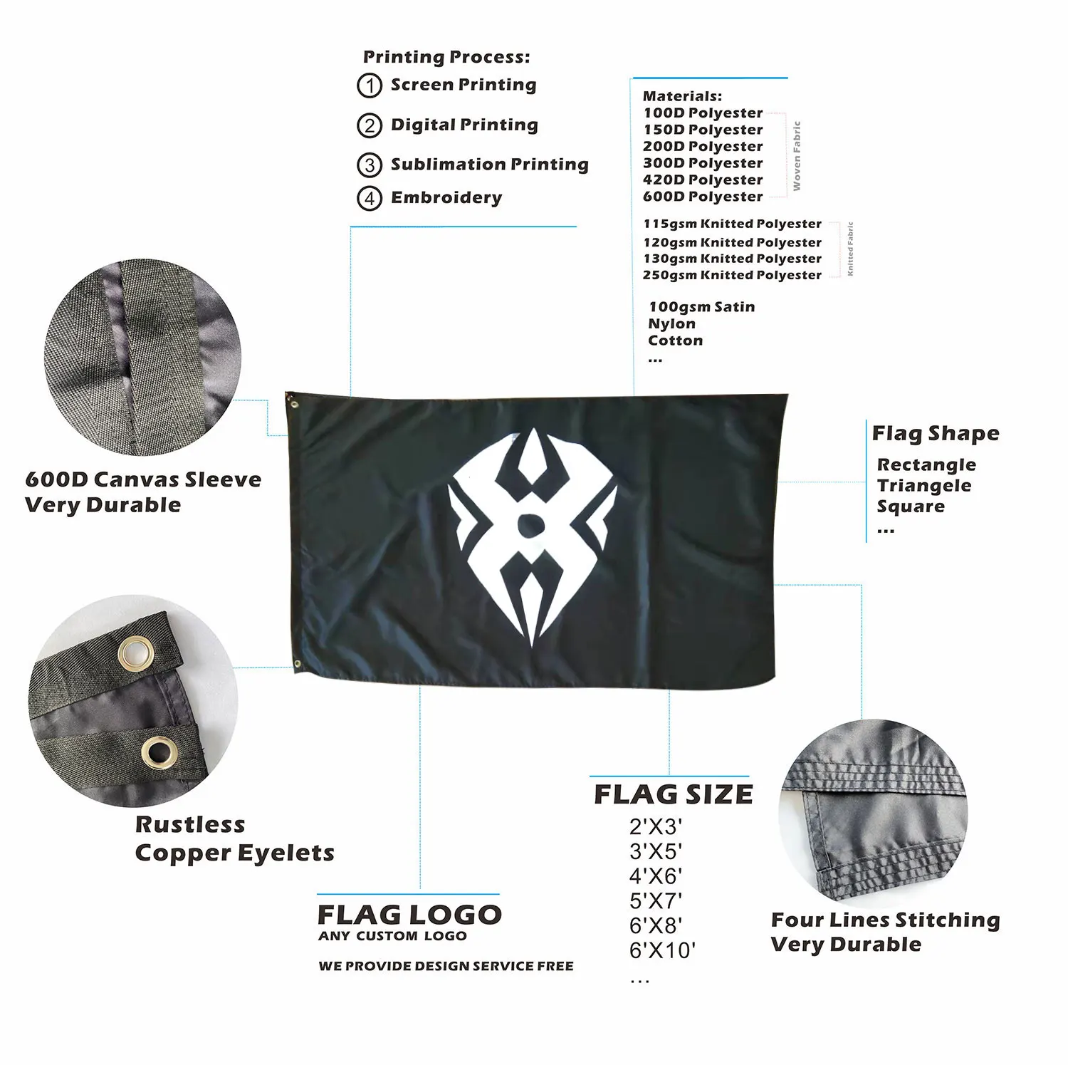 Custom Promotional Advertising Flag