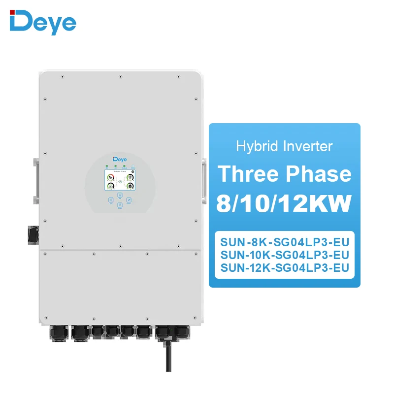 New Product SUN-12K-SG04LP3-EU3 Phase 10KW 12KW 8KW Deye Hybrid Inverter