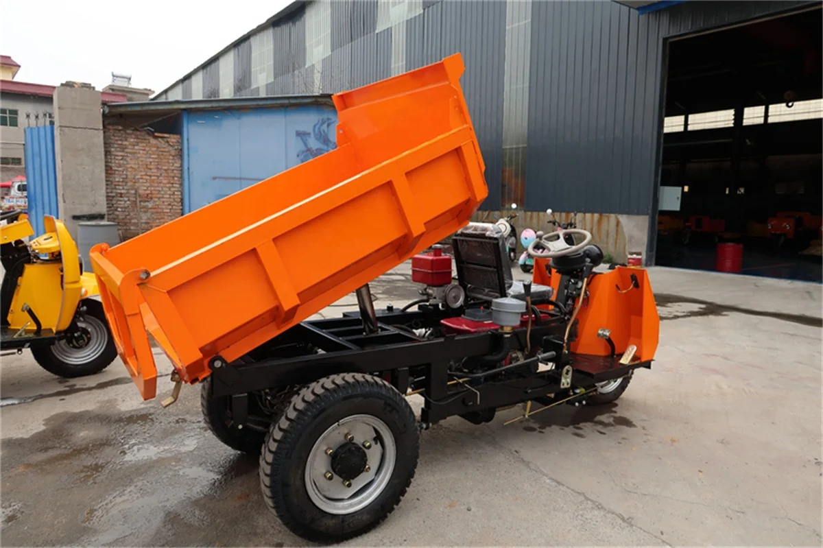 Hot Selling Tricycle for Mining Worker 1.5 Ton 2 T Mini Dumper Diesel Cargo Tricycle for Sale Diesel Tricycle Truck Dumper