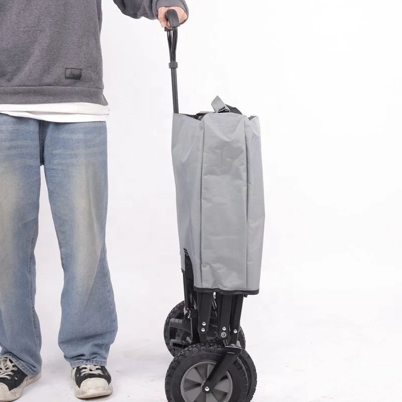 Hot Sale Folding Steel Wagon Outdoor Garden Cart Utility Beach Fishing Wagon Hand Carts