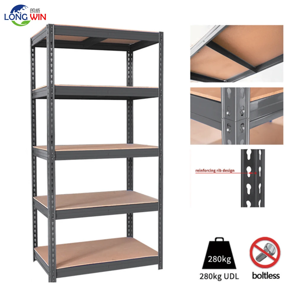 Heavy Duty Storage Rack 5 Shelf Tier Garage Shelving Unit Home Organizer Shelves
