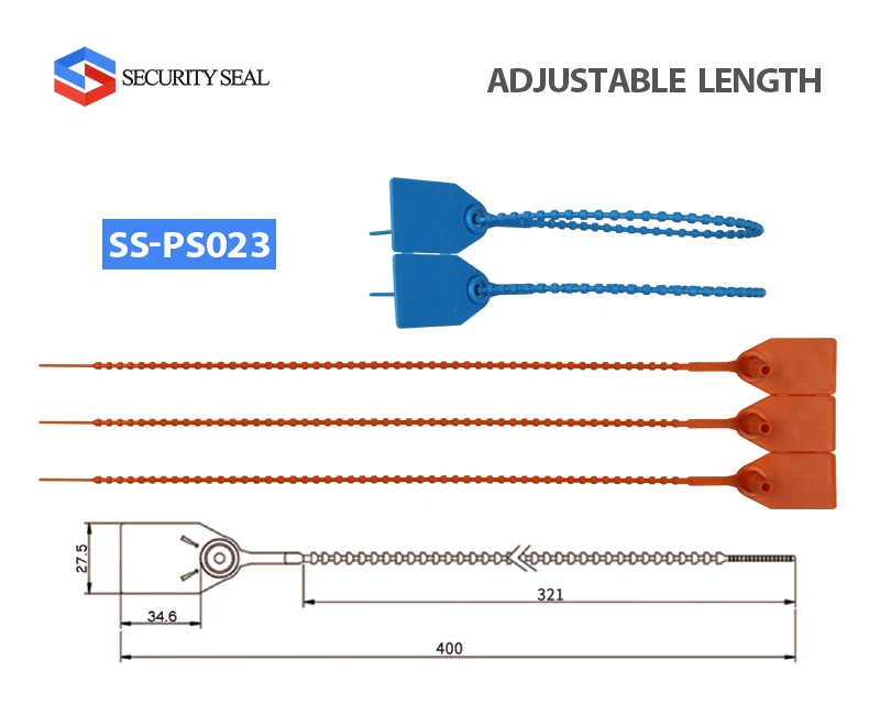 Plastic Tamper Seals, Zip Ties for Fire Extinguishers Pull Tite Security Tags Numbered Disposable Self-Locking Tie