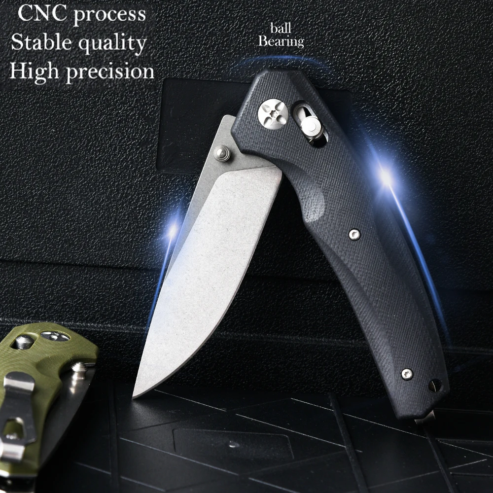OEM/ODM custom Outdoor EDC G10 Handle Survival Knives Hunting Camping Pocket Folding Knife knifes couteau pliant