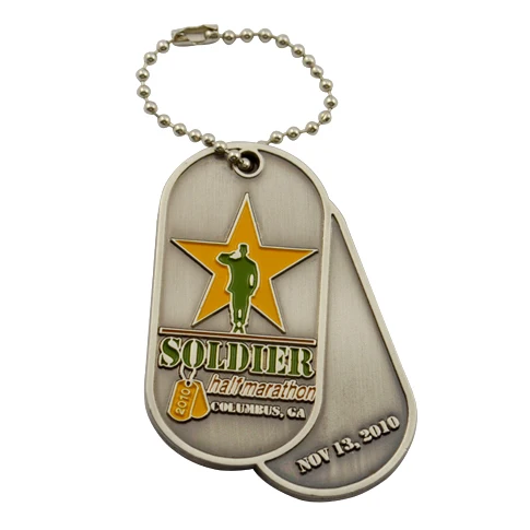 Wholesale Custom Named Sublimate Stainless Steel Pet Id Tags Metal Design Logo Dog Tags Necklaces