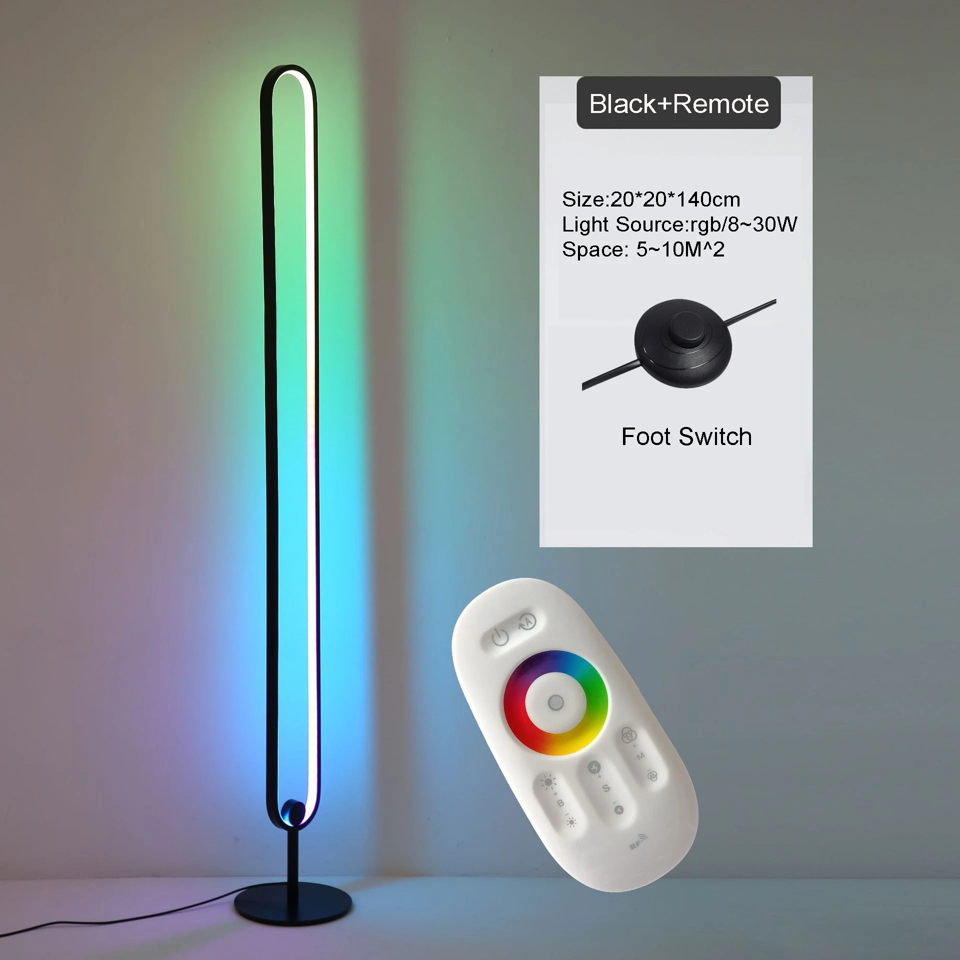 2021 новый стиль скандинавский минималистичный умный RGB атмосферный цветной торшер с дистанционным