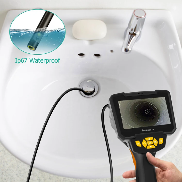 8mm 4.3inch Lcd Screen Handheld Inspection Camera System Recording Endoscope For Car Engine