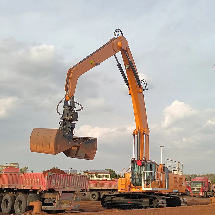 Heavy Duty Waste To Energy Station Garbage Waste 3MT Electric Hydraulic Grab Bucket