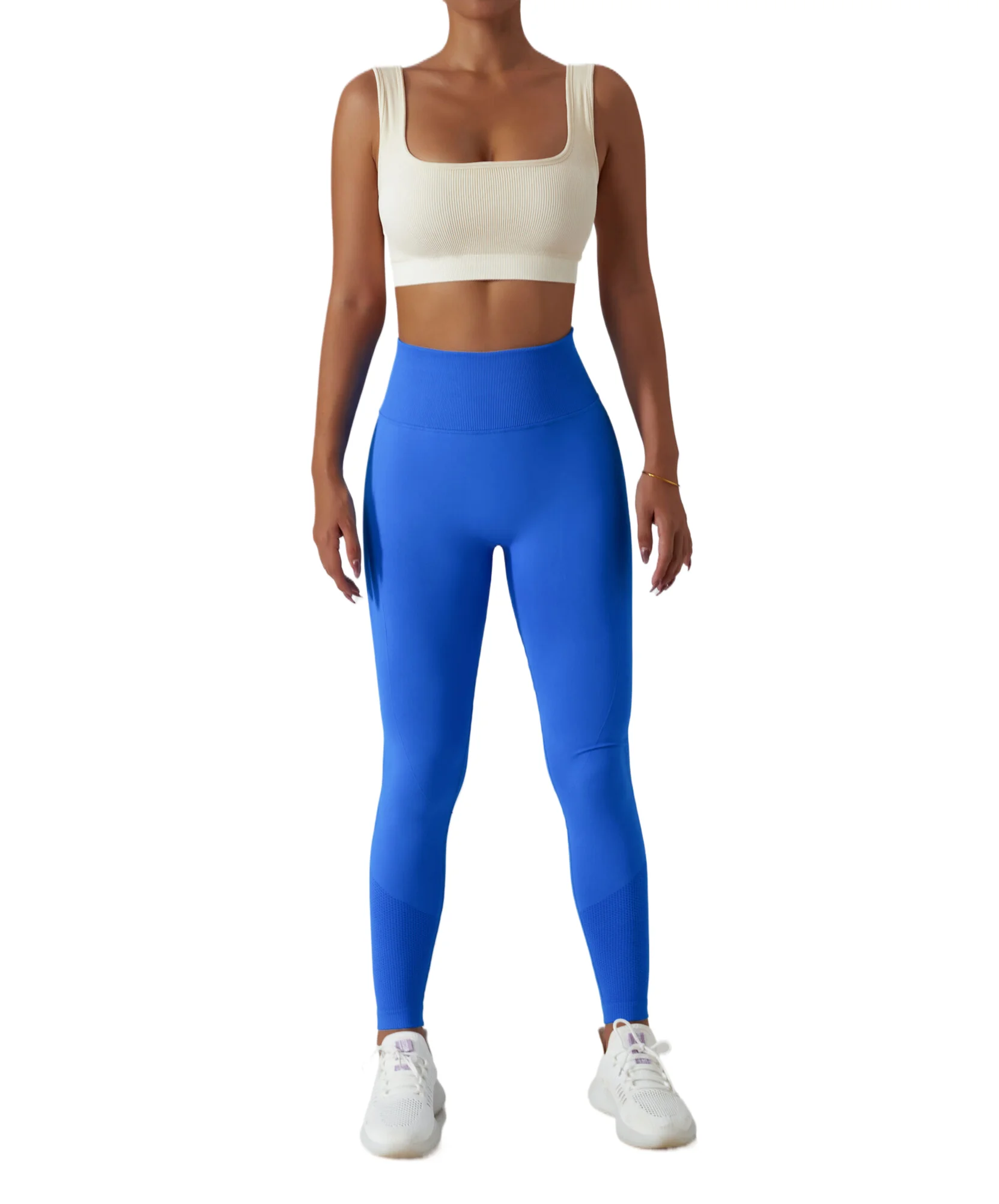 High Quality Exercise Tights Training Clothing Hip Lift Yoga Pants Fitness High Waist Yoga Leggings for Gym Mid Solid Pattern