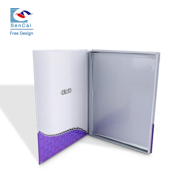 Wholesale New style unique design gift jewelry packaging book shape gold foil stamping magnetic cardboard box