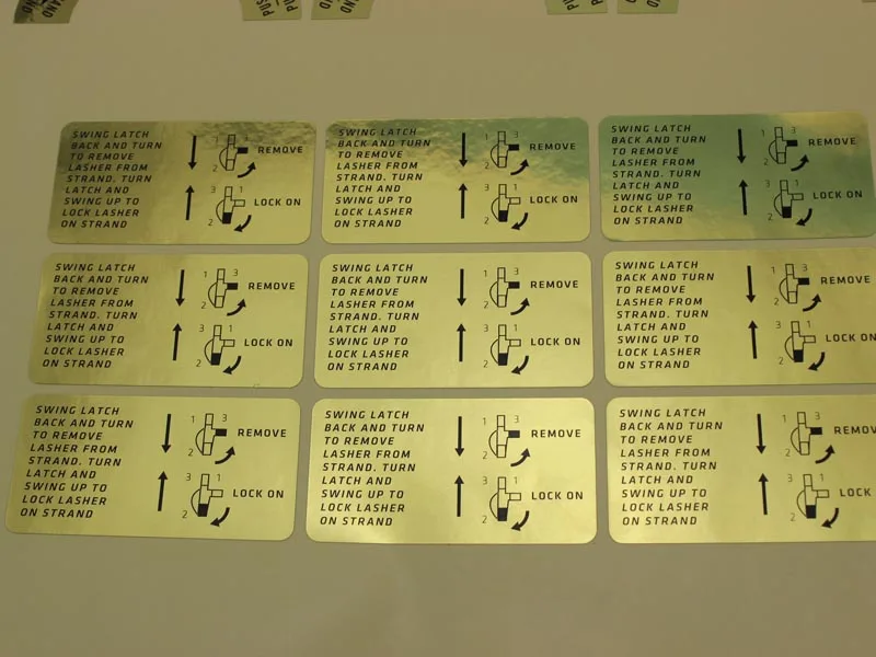 Printing full color high voltage warning sticker,custom strong glue danger warning Labels Printing Honey Labels For Food Jars