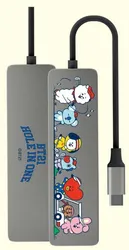 BT21 docking station TYPE-C extender BT21 case notebook universal six-in-one split line card reader converter