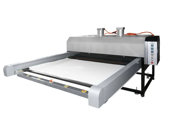 Easty Eurotec EDP Dual Shuttle Planchas de sublimation Flatbed Heat Press for tee shirt