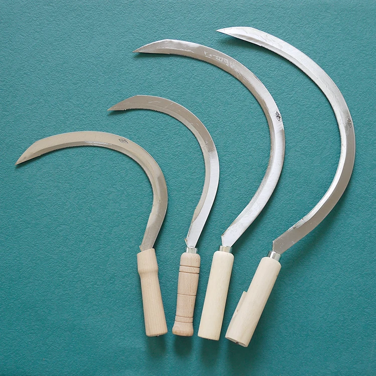 Factory Direct Sales Extended Corn  Softbait Sickle Tail Agriculture Steel Sickle Tools