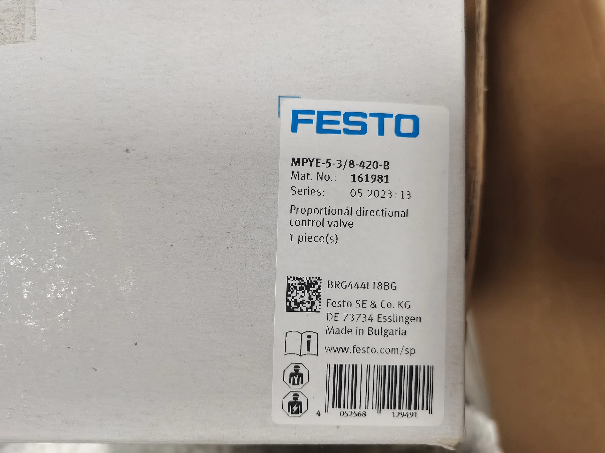 Original new Industrial automation Proportional pressure control valve VPPM-6L-L-1-G18-0L6H-V1N-S1C1 571448 festo- valves