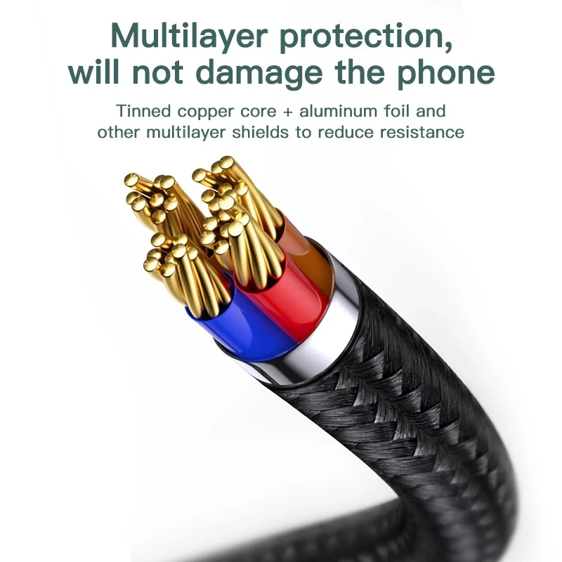 2022 нейлоновый Плетеный android usb кабель micro для Samsung смартфонов