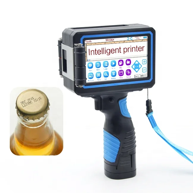 Promotional Serial Number Exp Date Code Portable Handy Thermal Ink Jet Batch Coding Machine Printer With Original Ink Crartridg